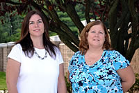 New Castle County Head Start, Inc. congratulates Program Coordinator Wendy Marsilii (left) and Controller Debra Drueding (right) on their recent promotions.